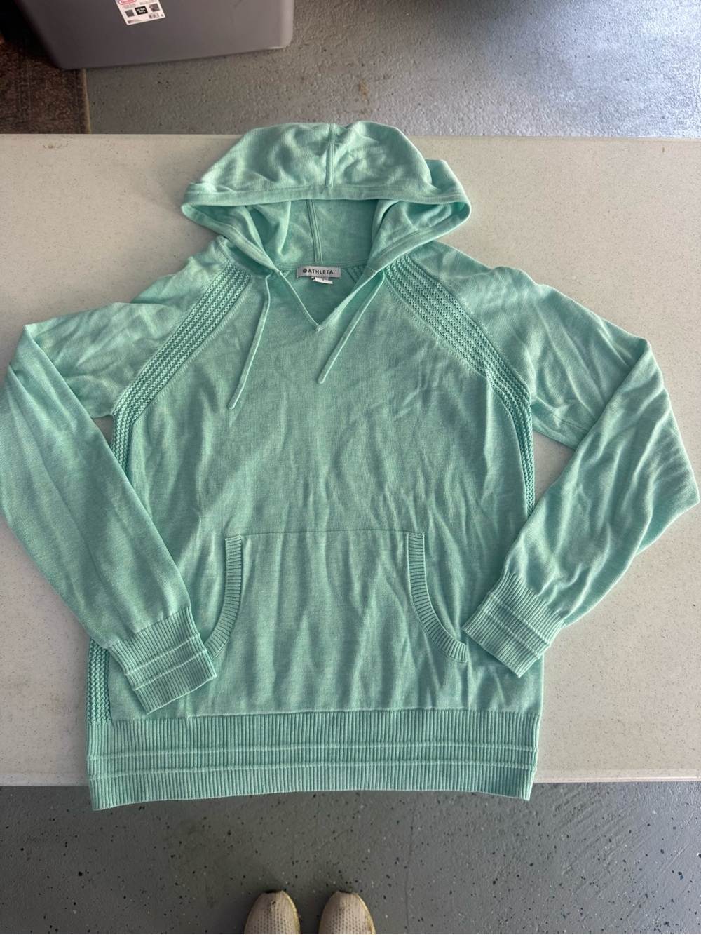 Athleta Mint Green Hooded Pullover